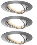 Paulmann 93421 LED Einbauleuchte Base Coin Basisset schwenkbar 20&deg; 3x5W 3x370lm