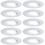 Paulmann 99924 LED Einbauleuchte Calla Basisset schwenkbar IP65 30&deg; 10x5,2W 10x460lm