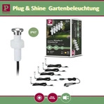 Paulmann 93695 Plug & Shine LED Bodeneinbauleuchte MicroPen II Basisset IP67 3000K