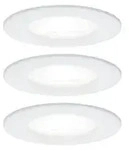 Paulmann 92980 LED Einbauleuchte Nova Basisset starr IP44 78mm GU10 3x6,5W...