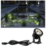 Paulmann 94559 Plug & Shine LED Spot Teichleuchte IP68 3000K 5W Schwarz