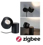 Paulmann 79781 LED Tischleuchte Smart Home Zigbee Puric Pane 2700K 300lm 3W Schwarz