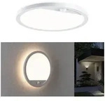 Paulmann 94662 LED Au&szlig;enpanel Lamina inkl. Bewegungsmelder IP44 rund 280mm...