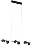 Paulmann 79773 LED Pendelleuchte 3-Step-Dim Puric Pane 2700K 6x350lm 6x4,5W Schwarz