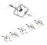 Paulmann 94430 CorDuo Seilsystem Mac II Basisset GU5,3 max. 5x10W 230/12V Chrom matt