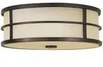 Elstead Lighting Fusion 3-flammige Deckenleuchte Bronze antik Grecian Flush