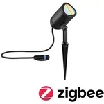 Paulmann 94849 Plug & Shine LED Gartenstrahler Smart Home Zigbee Shira IP65 RGBW+