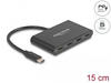 Delock USB 3.2 Gen 1 USB Type-C Hub mit 3 x USB Type-C Buchse......