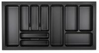 SO-TECH&reg; Besteckeinsatz ORGA-BOX VIII Besteckeinsatz Lavagrau perlstruktur,...