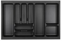 SO-TECH&reg; Besteckeinsatz ORGA-BOX VIII Besteckeinsatz Lavagrau perlstruktur,...