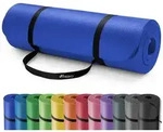 TRESKO Gymnastikmatte rutschfest mit Tragegurt Sportmatte gepolstert, Yogamatte