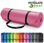 TRESKO Gymnastikmatte rutschfest mit Tragegurt Sportmatte gepolstert, Yogamatte