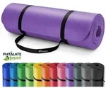TRESKO Gymnastikmatte rutschfest mit Tragegurt Sportmatte gepolstert, Yogamatte