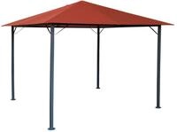 Quick Star Pavillon Pavillon Nizza 3x3m Terra / Rotorange RAL 2001