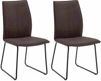 NIEHOFF SITZM&Ouml;BEL Polsterstuhl Capri (Set, 2 St), Kufengestell aus Eisen,...