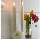 MARELIDA LED-Kerze LED Stabkerzen Tafelkerzen Dinner Spitzkerzen rustikal 25cm...