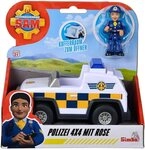 SIMBA Spielzeug-Polizei Fahrzeug Feuerwehrmann Sam Junior Polizei 4x4 Rose Figur