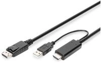 Digitus Digitus 4K HDMI Adapterkabel - HDMI auf DisplayPort HDMI-Kabel