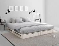 OTTO home Palettenbett "ALASCO " Mit Schublade, zertifiziertes Massivholz,