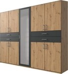 Wimex Kleiderschrank Taiga Kleiderschrank mit Spiegel mit Schubladen auf bequemer