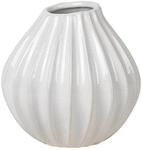 Broste Copenhagen Dekovase WIDE Vase S Keramik Ivory 15&nbsp;cm (Vasen), Wide Vase S