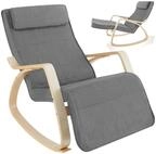 tectake Schaukelstuhl Relaxsessel Onda (Set, 1 St), Robuste Konstruktion mit...