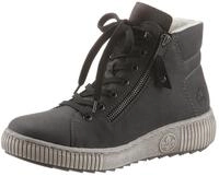 Winterboots RIEKER, Damen, Gr. 36, grau, Lederimitat, Schuhe Winterboots, mit