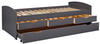 möbelando Funktionsbett aus Holz in Grau (BxHxT: 205x63x98 cm)