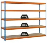 PROREGAL&reg; Schwerlastregal Schwerlastregal Wood Beast Five, HxBxT 200x150x60cm,