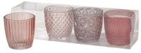 BOLTZE GRUPPE GmbH Teelichthalter Teelichthalter Marilu Glas lackiert rose mix H.7,5
