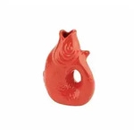 Giftcompany Dekovase Monsieur Carafon XS Coral Red, in Fischform rot