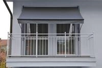 Angerer Freizeitm&ouml;bel Klemmmarkise grau, Ausfall: 150 cm, versch. Breiten