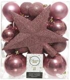 Kaemingk Weihnachtsbaumkugel, Weihnachtskugeln mit Christbaumstern Kunststoff...
