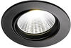Nordlux FREMONT LED Einbauleuchte Schwarz 5.5W dimmbar 345Lm 2700K warmweiß
