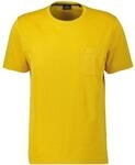 T-Shirt RAGMAN, Herren, Gr. 3XL, gelb, Jersey, 61% Baumwolle, 39% Polyester, regular