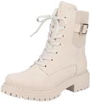 Winterstiefelette RIEKER, Damen, Gr. 36, beige, Lederimitat, Textil, Schuhe