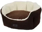 Nobby Tierbett Komfortbett Kamba oval braun braun 40 cm x 45 cm