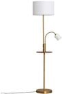 Lindby Stehlampe Aovan, Metall, Bronze IP20, 1 x 15 W LED E27 + 1 x 10 W LED E14