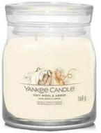 Yankee Candle Duftkerze Aromatic candle Signature glass medium Soft Wool &...