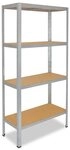 shelfplaza Schwerlastregal HOME, 180x120x50cm verzinkt, 4 B&ouml;den, Kellerregal,