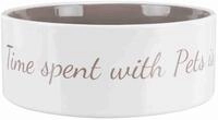 TRIXIE Napf Keramiknapf Pet's Home - creme/taupe - 1,4 l/&oslash; 20 cm
