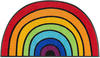 Fußmatte Round Rainbow, wash+dry by Kleen-Tex, halbrund, Höhe: 7 mm,