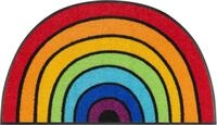 wash+dry by Kleen-Tex Fu&szlig;matte Round Rainbow, halbrund, H&ouml;he: 7 mm,