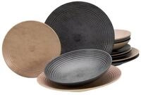 CreaTable Geschirr-Set CreaTable Serie Catania Mix, Tellerset, 12-teilig,