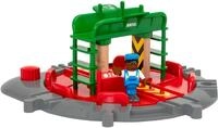 BRIO&reg; Spielzeugeisenbahn-Br&uuml;cke BRIO&reg; WORLD, Lok-Drehscheibe mit Kontrollbr&uuml;cke
