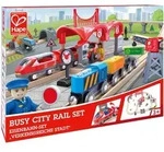 Hape Spielzeugeisenbahn-Geb&auml;ude Eisenbahn-Set - Verkehrsreiche Stadt bunt