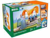 Brio World - Smart Tech Sound Bahnhof mit Action Tunnel (33973)