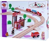 Eichhorn Spielzeugeisenbahn-Set Eisenbahn Set Feuerwehr mit Zug 33 Teile...