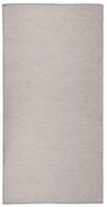 vidaXL Teppich Outdoor-Teppich Flachgewebe 100x200 cm Hellgrau, Rechteckig