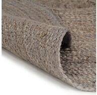 vidaXL Teppich, Handgefertigt Jute Rund 180 cm Grau